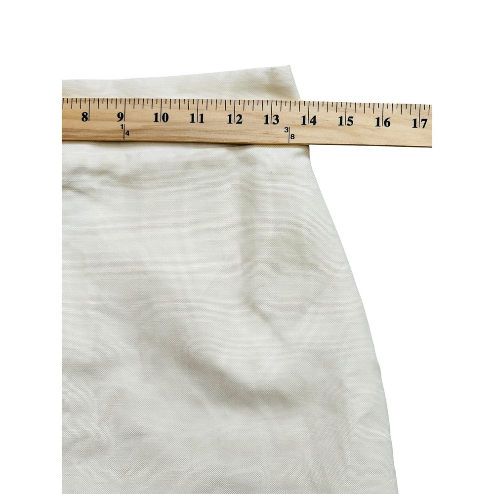 Minimalist Maria de la Orden Costa Skirt NWT White Midi 36 Cotton Hemp Coastal - Picture 3 of 7